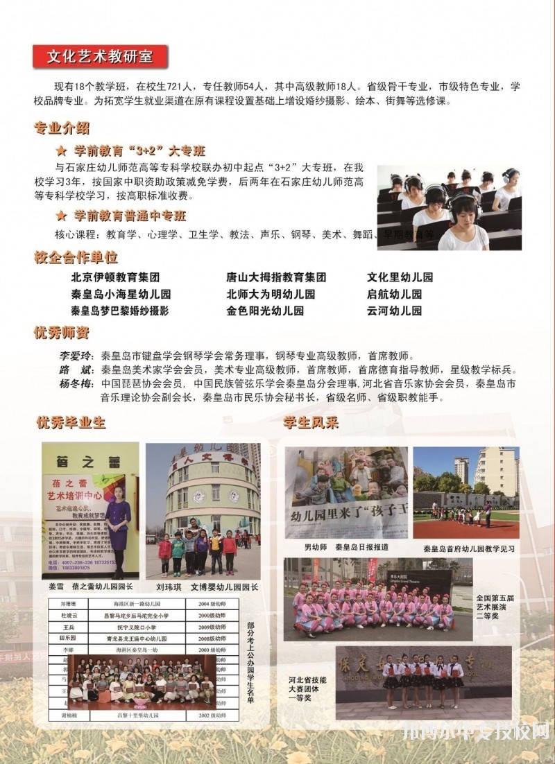 秦皇島市中等專業學校文化藝術教研室專業簡介