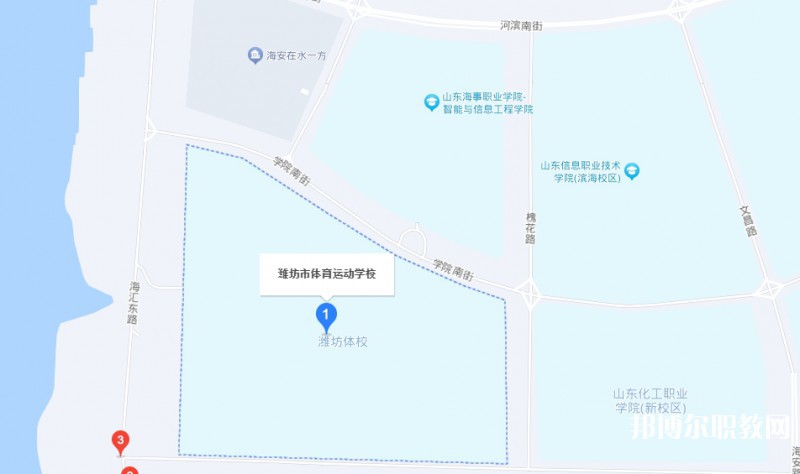 濰坊市體育運動學校地址，乘車路線