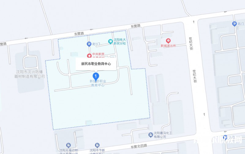 新民市職業教育中心地址，乘車路線