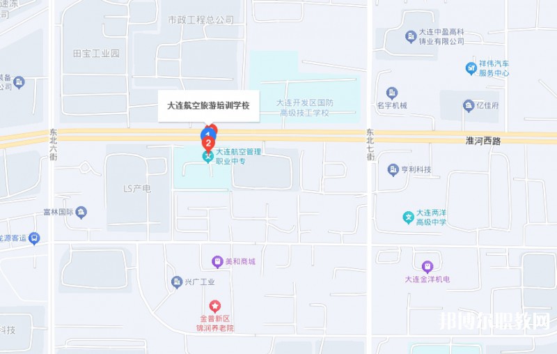 大連航空管理中等職業技術學校地址，乘車路線