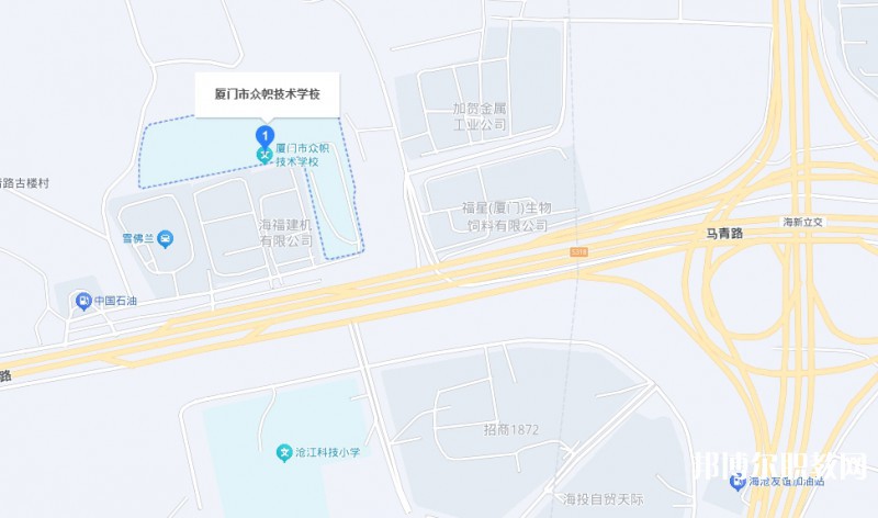 廈門市眾幟技術學校地址，乘車路線
